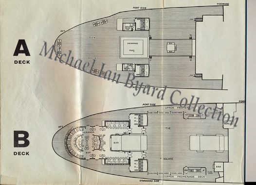 A and B Decks Cabin Plan